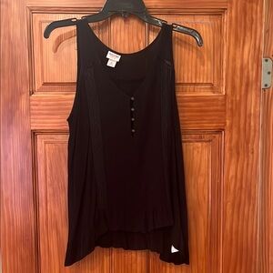 women’s black tank top size medium